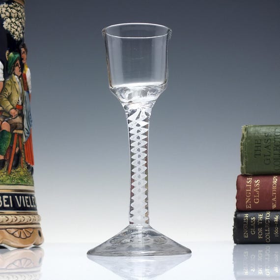 Georgian Wine Glass With Opaque Twist Stem C1760 - Etsy