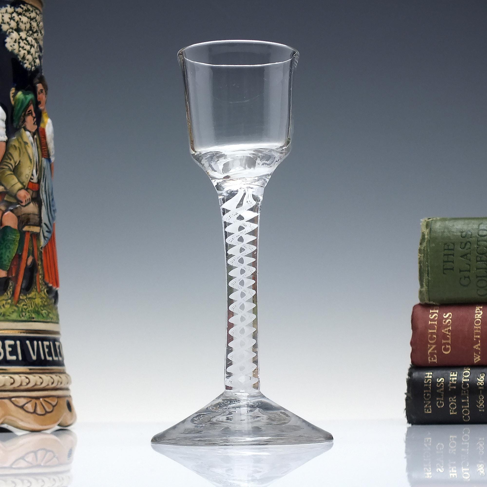 Georgian Wine Glass With Opaque Twist Stem C1760 - Etsy
