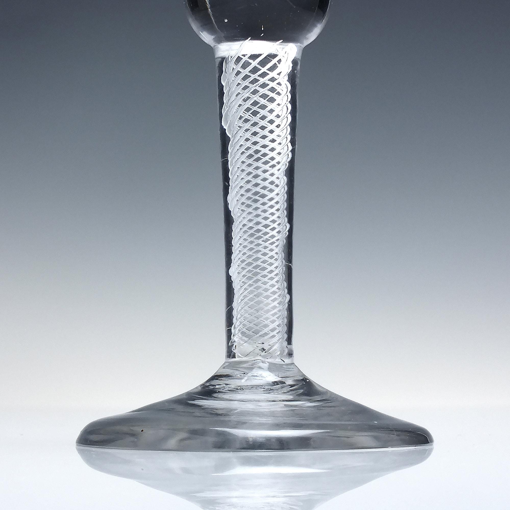 ジョージアン ワイングラス マルチスパイラル エアツイストステム付き