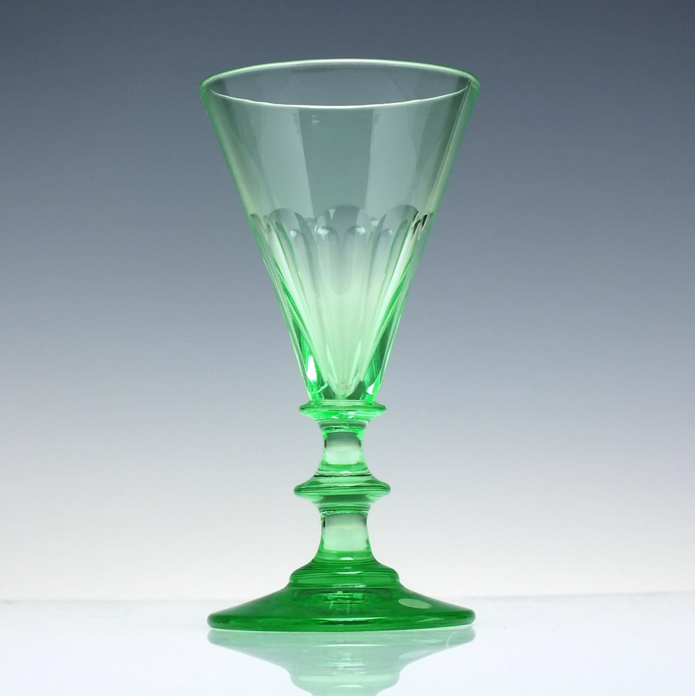 Six Antique Victorian Vaseline Wine Glasses C1880 - Etsy Israel