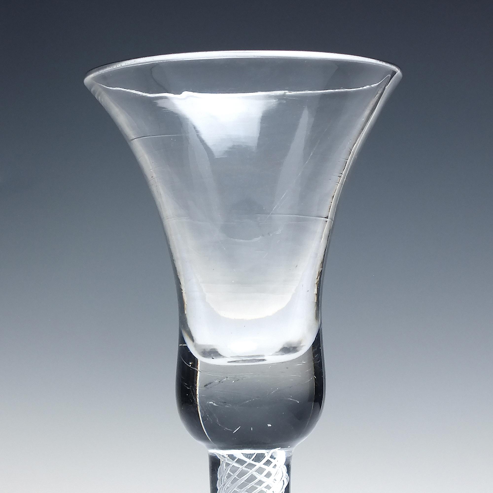 ジョージアン ワイングラス マルチスパイラル エアツイストステム付き