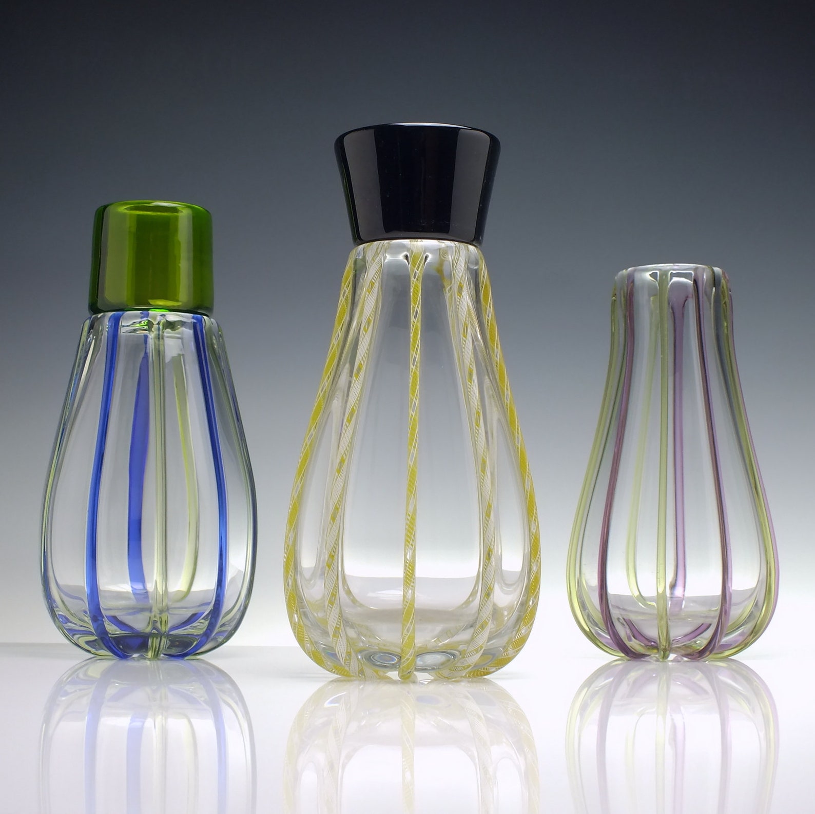 Mike Hunter Glass Illusion Vase Etsy