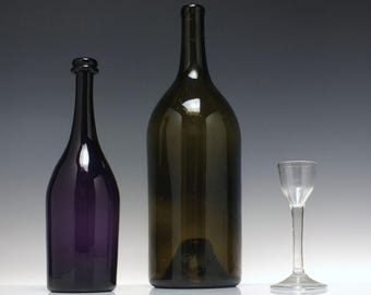 18世紀の大型グリーンガラスワインボトル（1760～1780年頃） - Etsy 日本