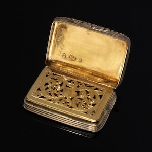 Georgian Silver Vinaigrette by Joseph Willmore Birmingham 1832