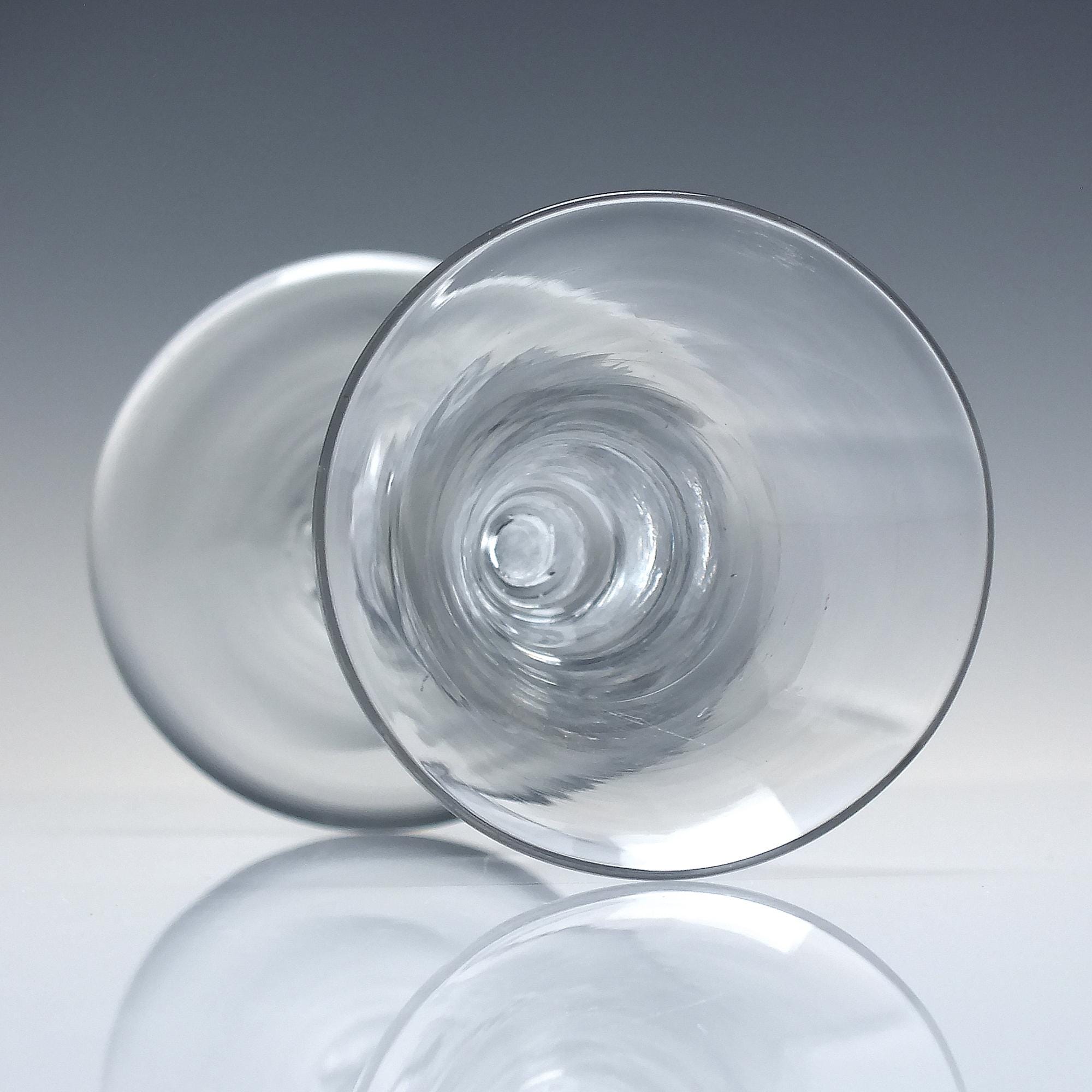 ジョージアン ワイングラス マルチスパイラル エアツイストステム付き