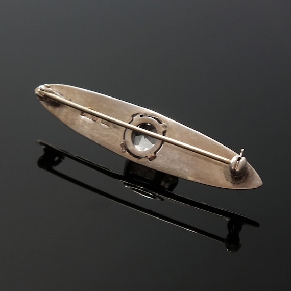 Scottish Solid Silver Celtic Brooch Glasgow 1953 - image 3