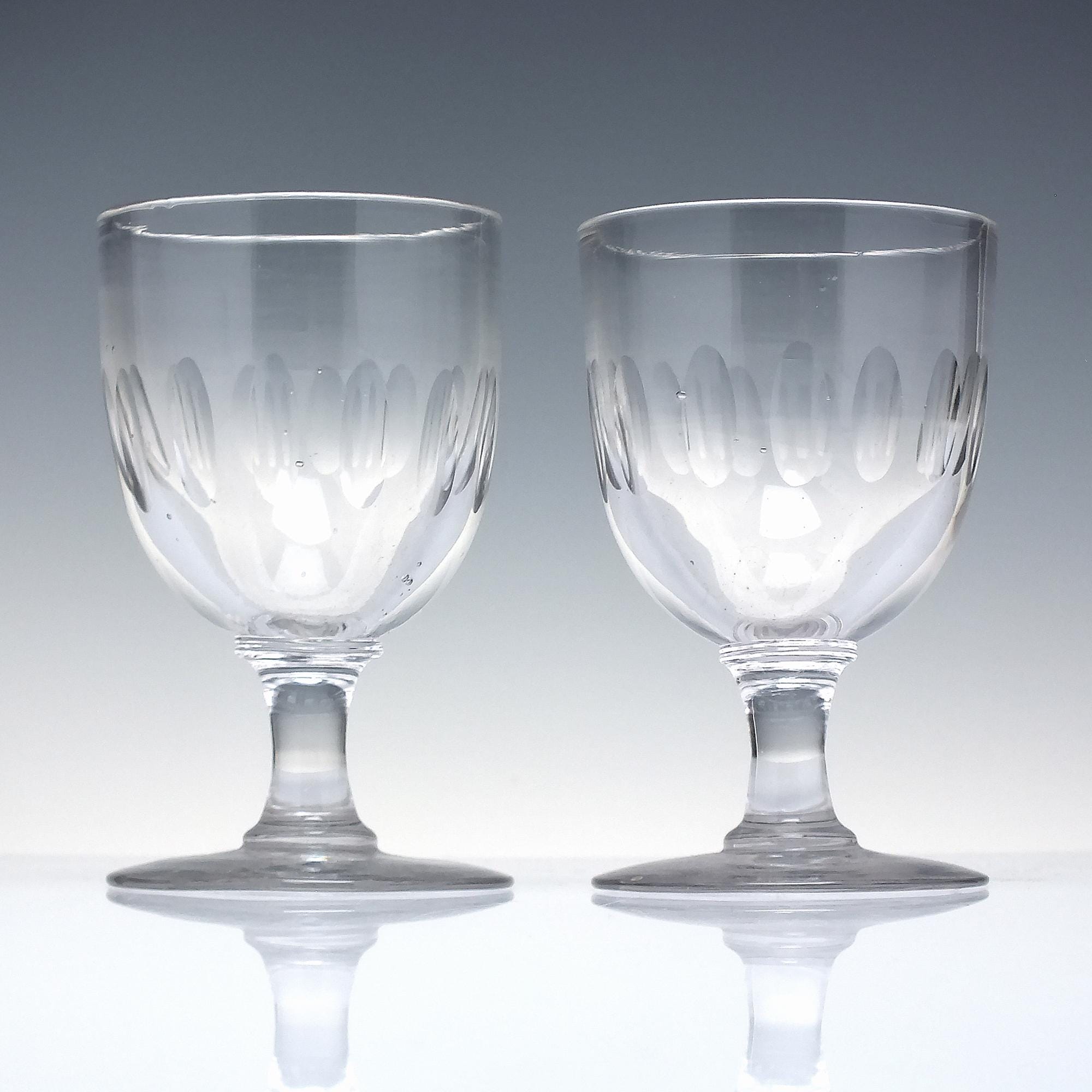 Pair Victorian Wine Glasses c1860 - Etsy 日本