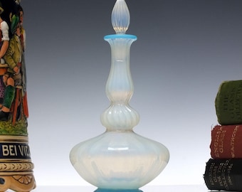Antique Venetian Salviati Opalescent Glass Perfume Bottle c1900
