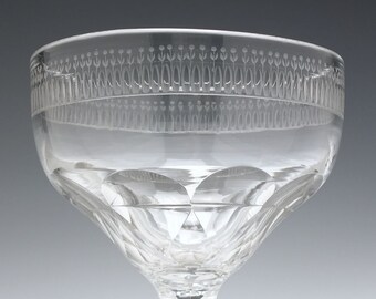 18世紀のファセットカットシャンパングラス、1780年頃 - Etsy 日本