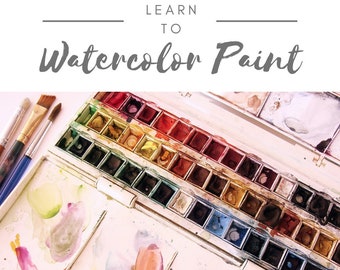 Learn To Watercolor Paint, Painting Class, Zoom Watercolor Class, Private Lessons and Group Classes