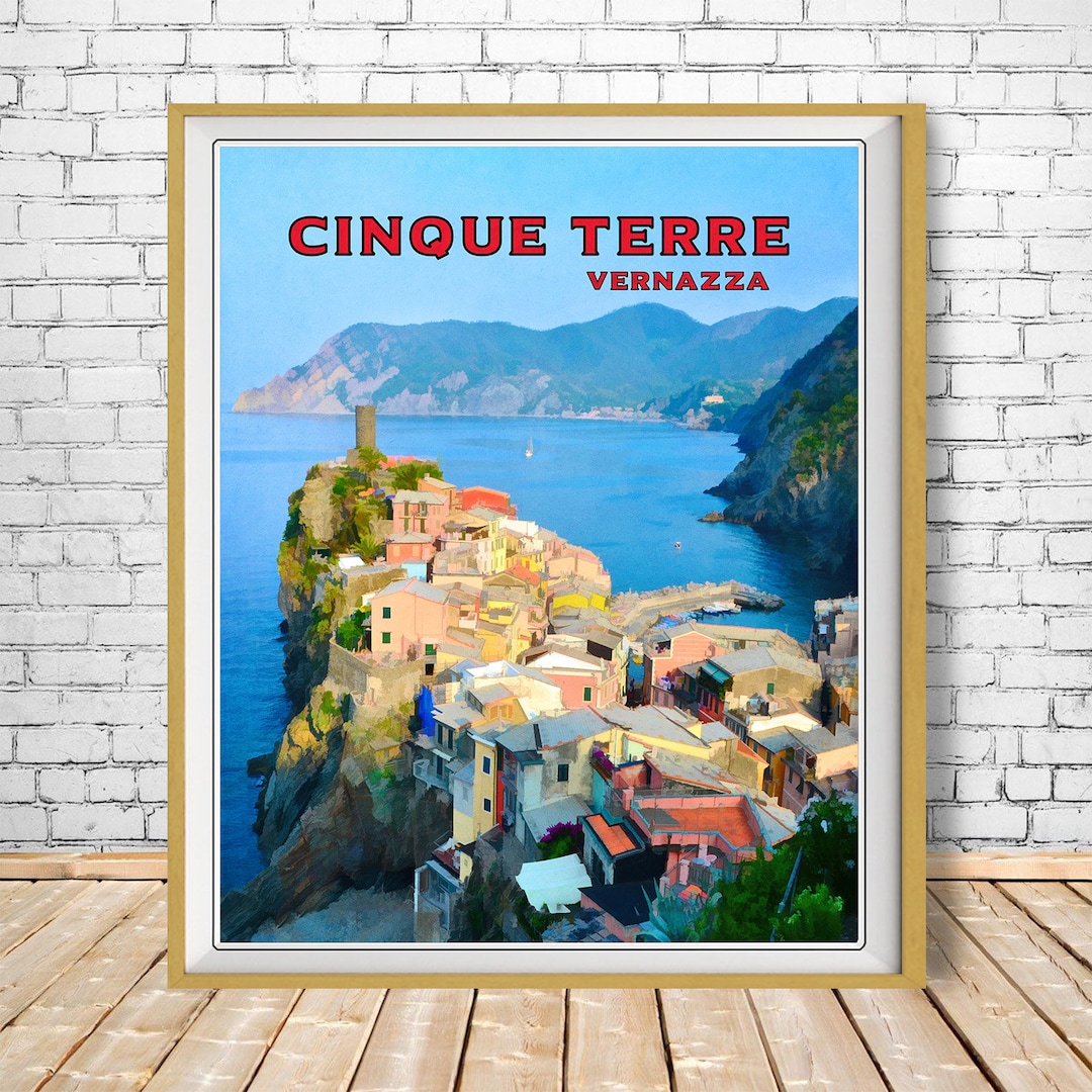 Cinque Terre Poster, Vernazza Print, Italy Print, Cinque Terre Poster ...