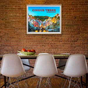 Cinque Terre Poster, Riomaggiore Print, Italy Print, Cinque Terre Poster, Italy Poster Vintage Travel (#st1h-vp0056) image 4