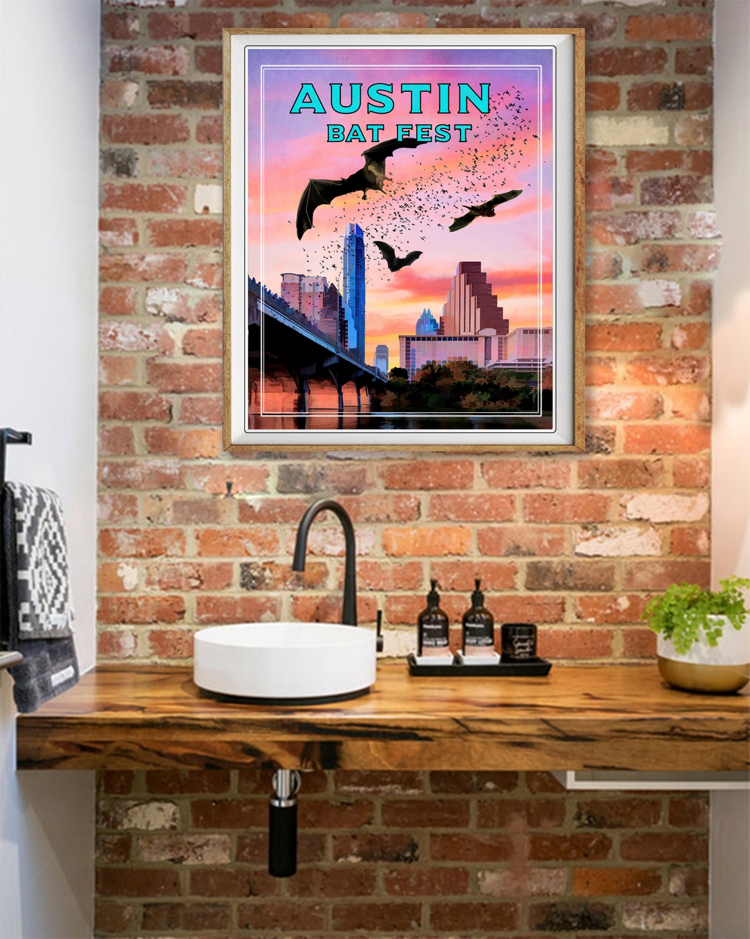 Austin Texas Poster Austin Print Vintage Poster Congress ...