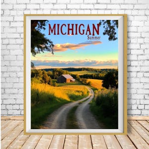 Michigan Seasonal Wall Art - Farm and Rural Landscape Prints (#st4-vp0765) image 3
