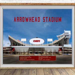 Kansas City Chiefs Poster, Arrowhead Stadium, Chiefs Print, Superbowl Poster, Football, Kansas City Print, st1 #vp568