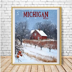 Michigan Seasonal Wall Art - Farm and Rural Landscape Prints (#st4-vp0765) image 5