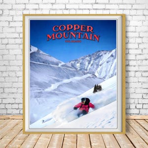 Copper Mountain Poster, Colorado Print, Skiing Poster, Copper Mountain Print, Colorado Poster, Wall Art bundle-v #vp312