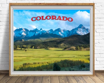 Colorado Poster, Dallas Divide Print, Colorado Print, Telluride Art, Wall Art, Mountain Decor st1 #vp186