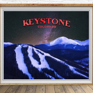 Keystone Poster, Keystone Print, Colorado Print, Skiing Poster, Colorado Poster, Colorado Decor, Wall Art bundle-h #vp270