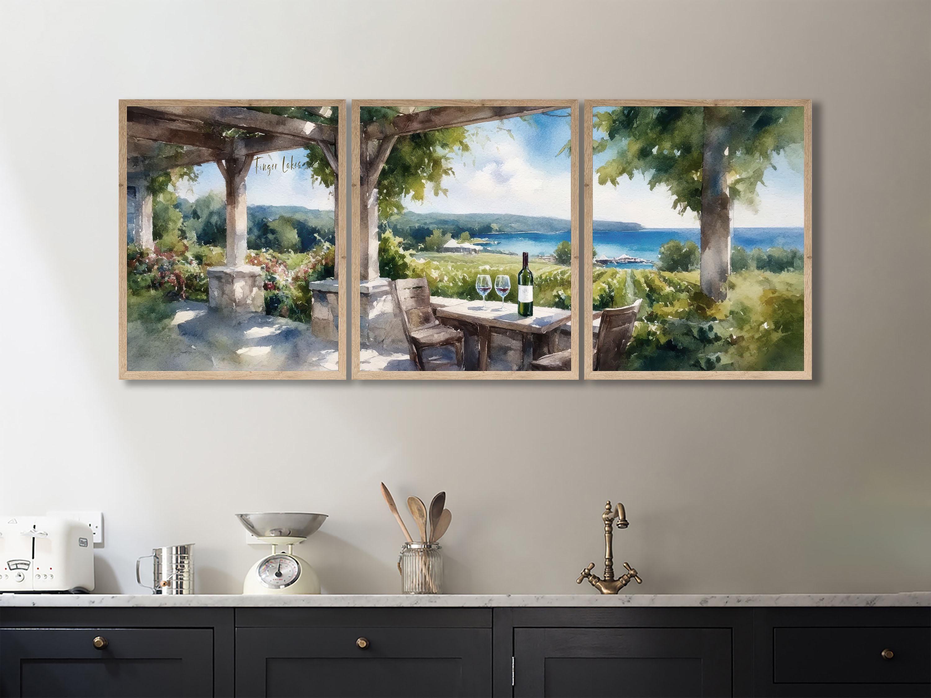 インテリアアート　P.Watkins P Watkins Painting - Etsy