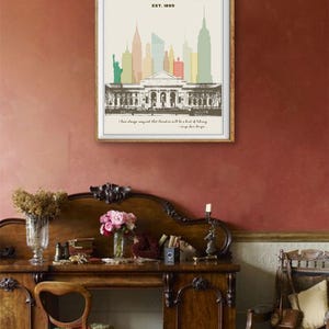 New York Library Print, New York City Poster, Library Poster, Nyc Poster, Gifts for Book Lovers, Wall Art (#st1v-vp0128) image 3