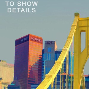 Pittsburgh Print, Pittsburgh Poster, Pittsburgh Bridges, Pittsburgh Decor, Pittsburgh Art, Travel Poster (#st1v-vp0192) afbeelding 7