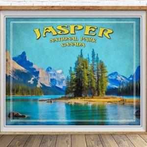 Jasper National Park Poster, Jasper Print, Canada Poster, Canadian Rockies Print, Jasper Poster st1 #vp123