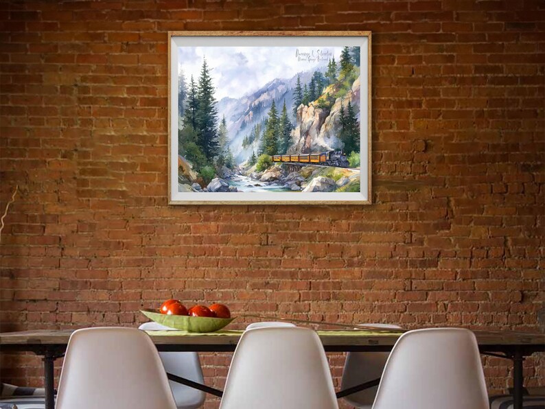 Narrow Gauge Railway, Durango Silverton Vintage Train Poster, Colorado ...