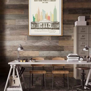 New York Library Print, New York City Poster, Library Poster, Nyc Poster, Gifts for Book Lovers, Wall Art (#st1v-vp0128) image 6