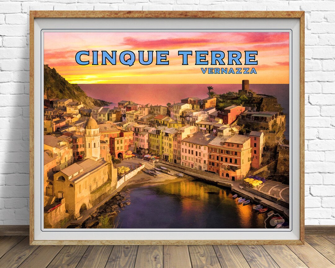 Cinque Terre Poster, Vernazza Print, Italy Print, Cinque Terre Poster ...