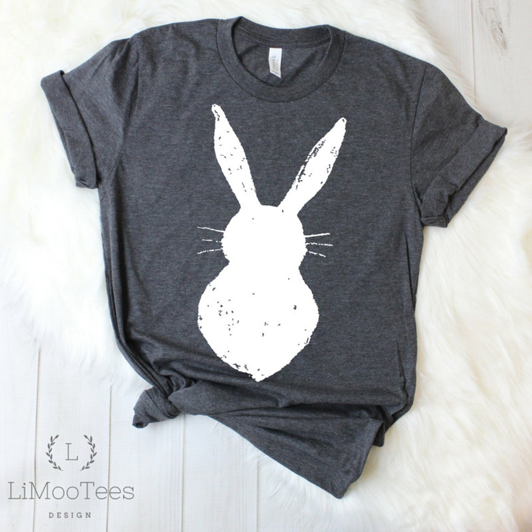 Distressed Bunny Easter Ladies Shirt Funny T-shirt Gift Womens Easter Shirt Funny Ladies Tee ...