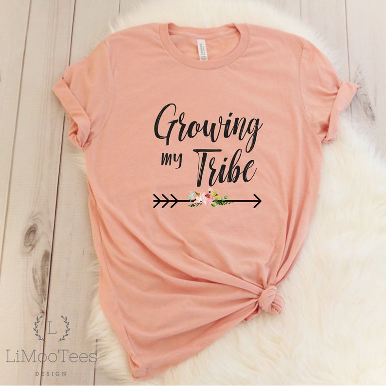 Growing My Tribe Maternity Shirt Women Tee Pregnancy - Etsy