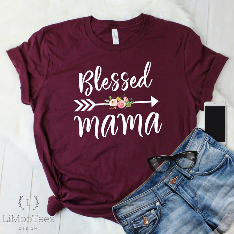 Blessed Mama Easter Shirt for Mom Easter Tshirts for Women Etsy