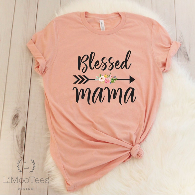 Blessed Mama Easter Shirt for Mom Easter T-shirts for Women - Etsy