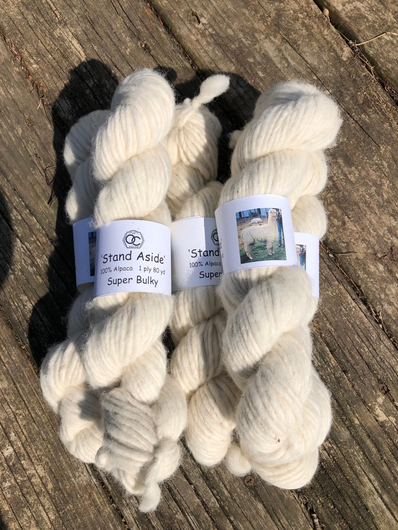 Super Bulky 100 USA Alpaca Lopi Style Yarn, 80 or 100 Yd, 1 Ply, From