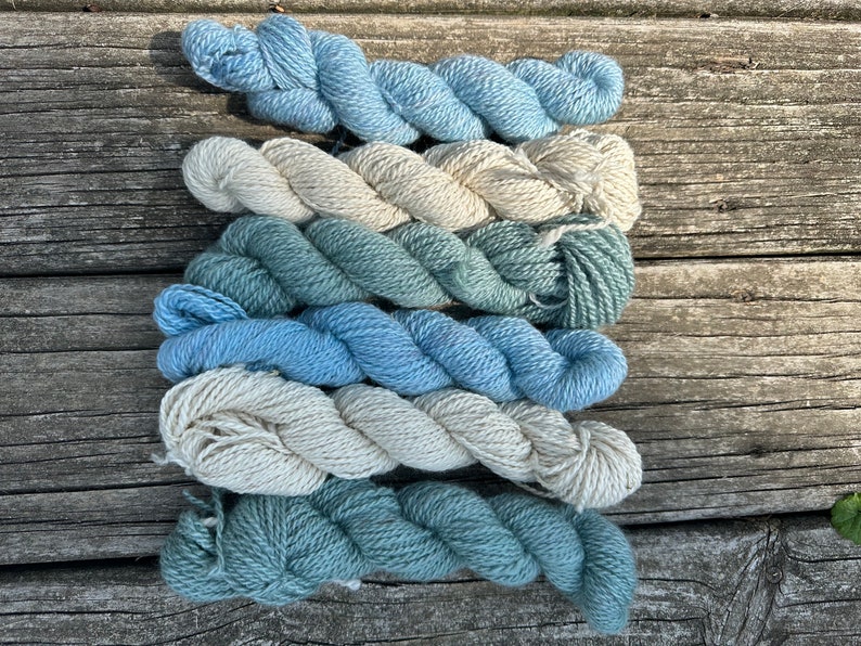 100% Alpaca/Llama Fair Isle Hat kit Knitting pattern and yarn. Choice of yarn weight and colorways. FREE SHIPPING. Natural fiber image 8