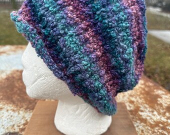 Boucle hat. Hand knit. Alpaca/Wool FREE SHIPPING!