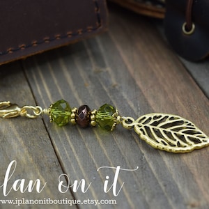 Planner Charm Gold/ Tn Charm/ Midori Charms/ Travelers Notebook Charms/ Planner Clips/ Purse Charm/ Gifts/ Travelers Notebook/Journal Charms