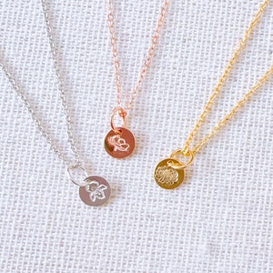 Dainty Birth Flower Necklace, Birth Month Flower Necklace, Gift For Her, Gift For Sister, Birthday Flower Necklace, Gift For Mom