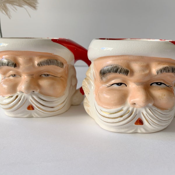 Vintage Santa Mug/Vintage Christmas/Collectible Santa/Made in Japan/Retro Christmas