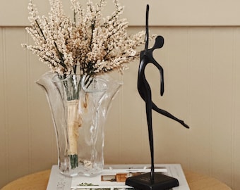 Vintage Bronze Abstract Ballerina Sculpture/Dancer Sculpture/Brodrul Khalique Modern Abstract Sculpture/Vintage Modern