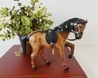 Vintage Horse Wrapped in Leather