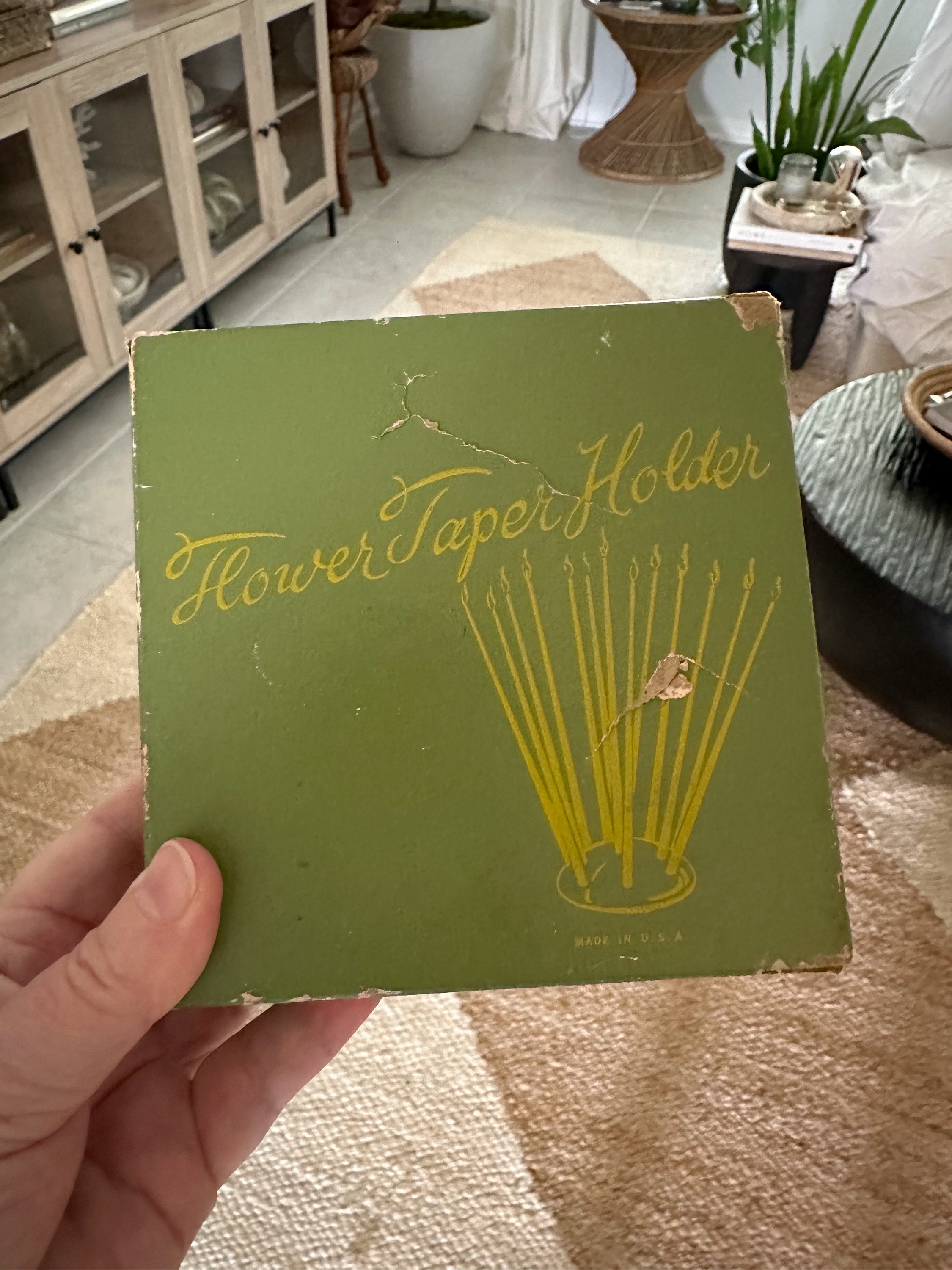 Vintage Flower Frog/taper Holder/colonial Candle Company of Cape Cod ...