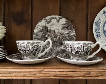 4 or 6 Guests Vintage Myott Royal Mail Dinnerware Set English