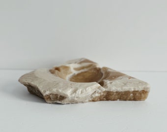 Vintage Organic Freeform Stone Ashtray/Trinket Dish/Candleholder