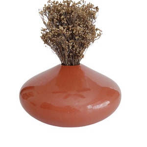 Vintage Jaru Squat Conical Vase/1980&#39;s Post Modern Ceramic Vase/Vintage Modern