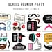 Class Reunion Photo Booth Props, Printable PDF. School Reunion Party ...