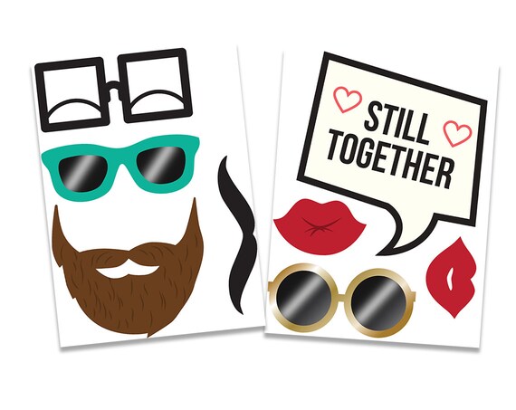 Class Reunion Photo Booth Props Printable Pdf School Reunion Party Favors Speech Bubble Photo Booth Class Reunion Party Decorations