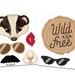Birthday Photo Booth Props Printable Party Props Forest Animal Themed ...