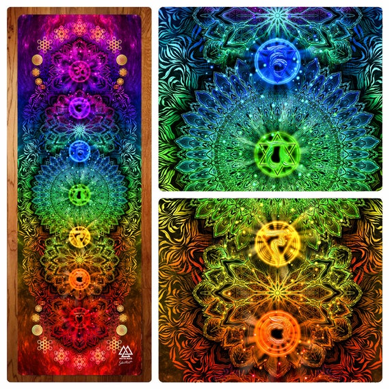 Seventh Chakra Yoga Mat by Yantrart